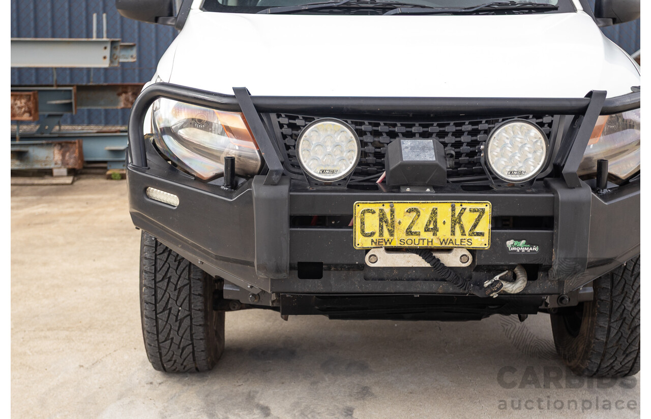6/2017 Mitsubishi Triton GLX (4x4) MQ MY17 Dual Cab Utility White Turbo Diesel 2.4L