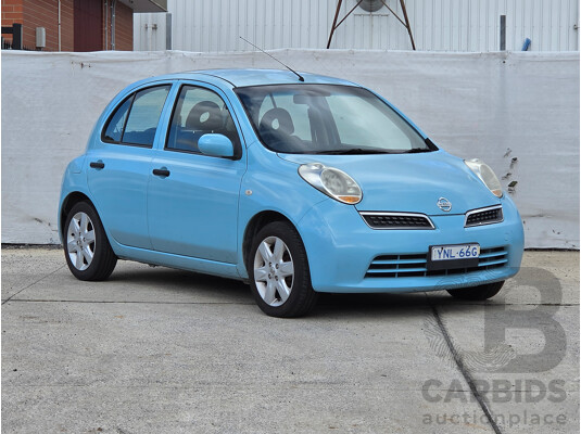1/2009 Nissan Micra  K12 5d Hatchback Blue 1.4L