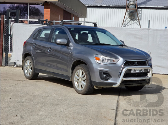 11/2013 Mitsubishi ASX (4wd) XB MY14 4d Wagon Grey 2.3L