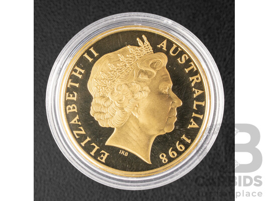 1660960 · Australian RAM 1998 RAM Proof Five Dollar Coin, Flying Doctor Service
