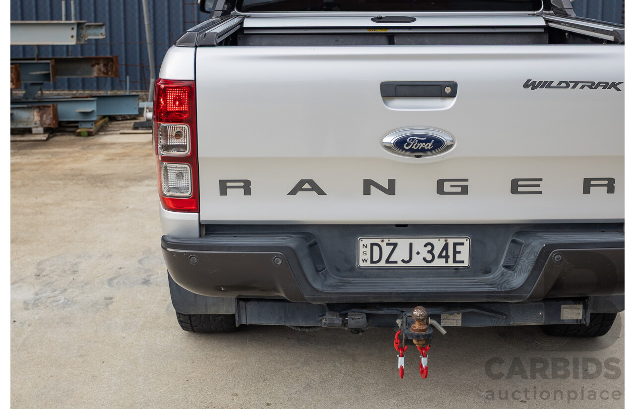 7/2017 Ford Ranger Wildtrak 3.2 (4x4) PX MKII MY17 Update Dual Cab P/Up Ingot Silver Metallic Turbo Diesel 3.2L