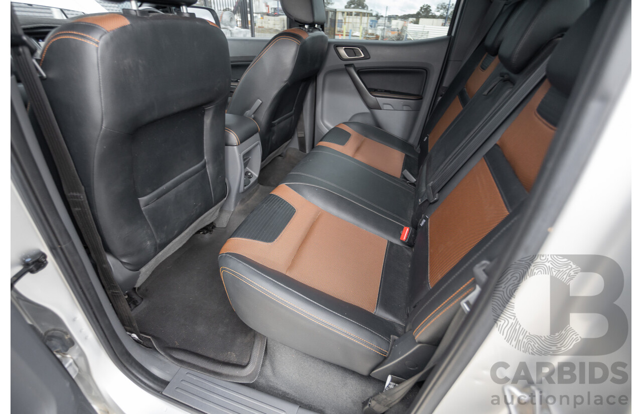 7/2017 Ford Ranger Wildtrak 3.2 (4x4) PX MKII MY17 Update Dual Cab P/Up Ingot Silver Metallic Turbo Diesel 3.2L