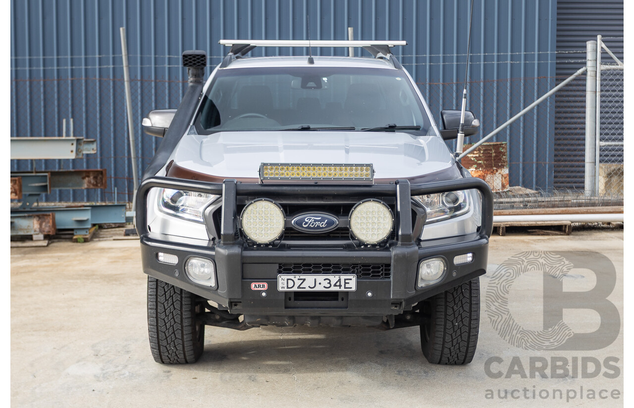 7/2017 Ford Ranger Wildtrak 3.2 (4x4) PX MKII MY17 Update Dual Cab P/Up Ingot Silver Metallic Turbo Diesel 3.2L
