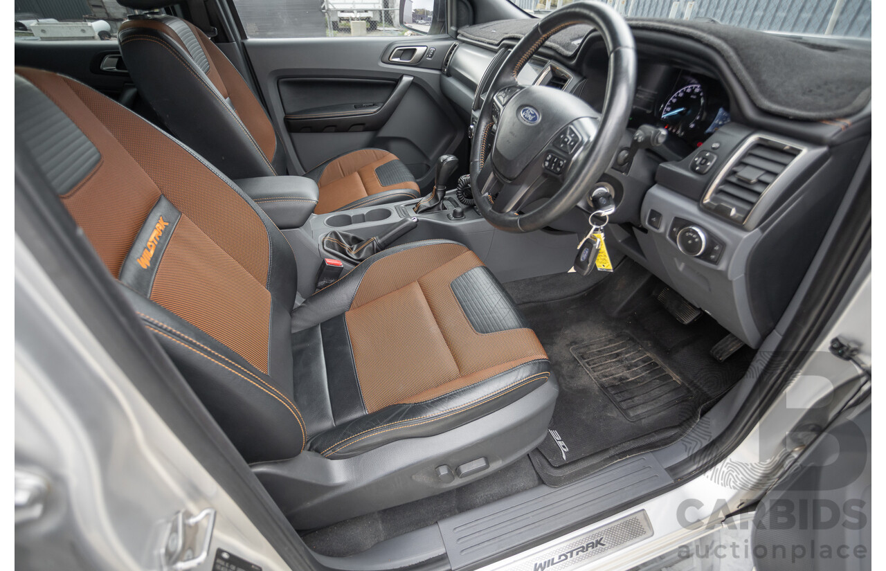 7/2017 Ford Ranger Wildtrak 3.2 (4x4) PX MKII MY17 Update Dual Cab P/Up Ingot Silver Metallic Turbo Diesel 3.2L