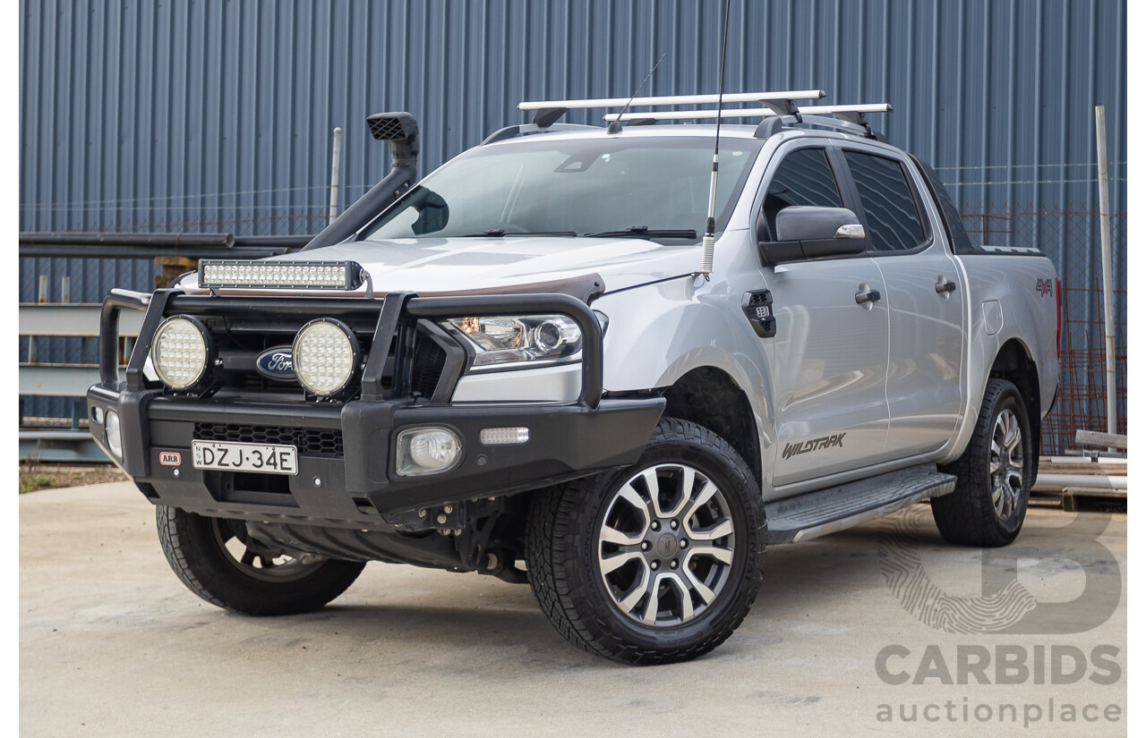 7/2017 Ford Ranger Wildtrak 3.2 (4x4) PX MKII MY17 Update Dual Cab P/Up Ingot Silver Metallic Turbo Diesel 3.2L