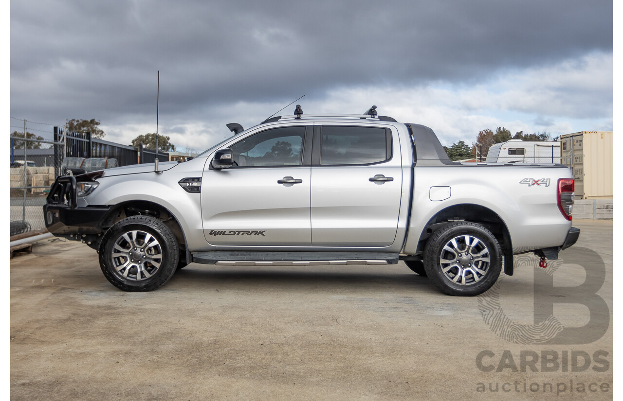 7/2017 Ford Ranger Wildtrak 3.2 (4x4) PX MKII MY17 Update Dual Cab P/Up Ingot Silver Metallic Turbo Diesel 3.2L