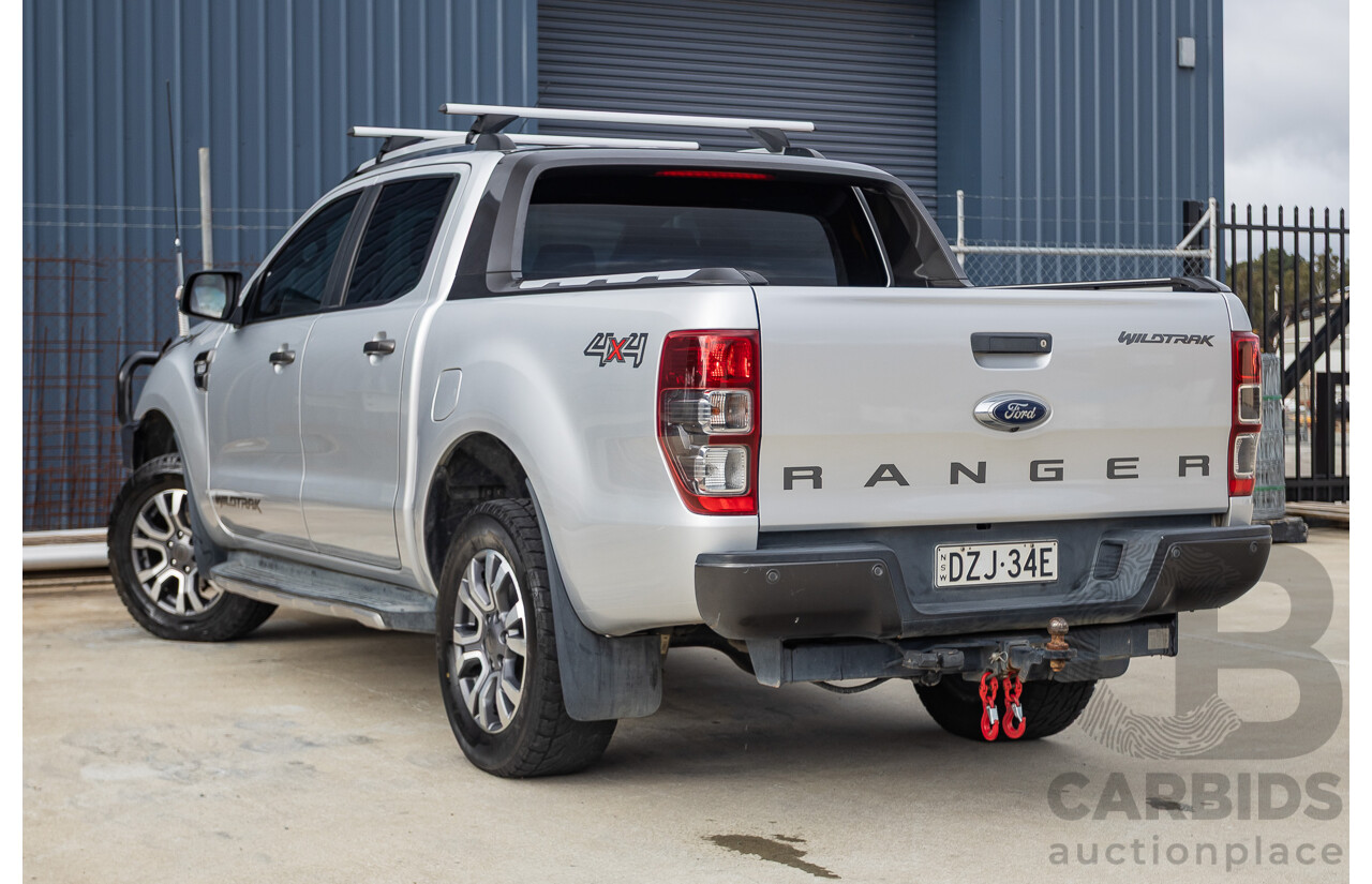 7/2017 Ford Ranger Wildtrak 3.2 (4x4) PX MKII MY17 Update Dual Cab P/Up Ingot Silver Metallic Turbo Diesel 3.2L
