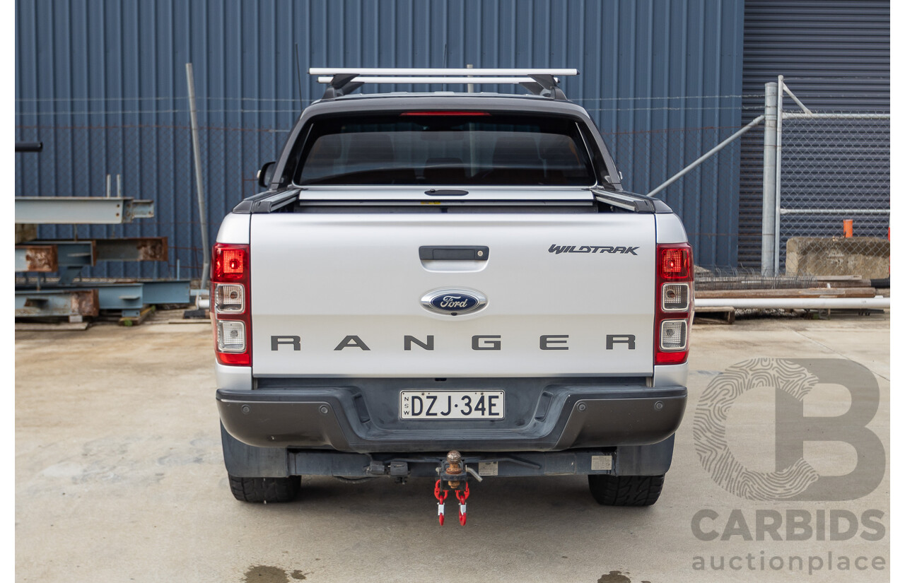 7/2017 Ford Ranger Wildtrak 3.2 (4x4) PX MKII MY17 Update Dual Cab P/Up Ingot Silver Metallic Turbo Diesel 3.2L