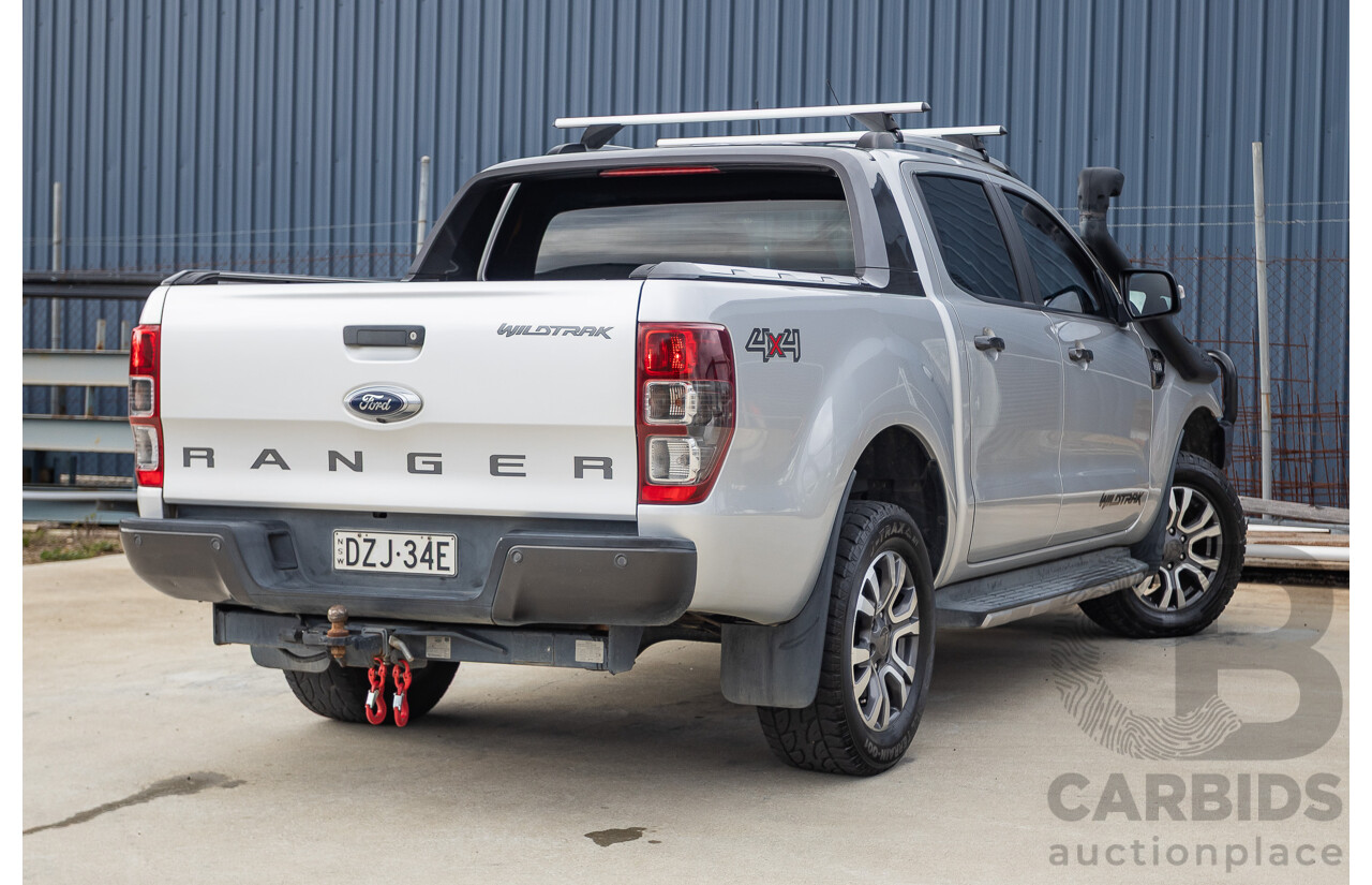 7/2017 Ford Ranger Wildtrak 3.2 (4x4) PX MKII MY17 Update Dual Cab P/Up Ingot Silver Metallic Turbo Diesel 3.2L