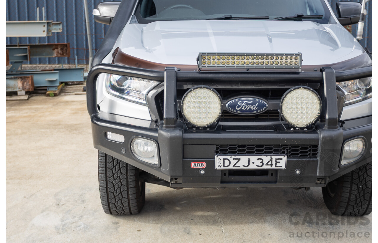 7/2017 Ford Ranger Wildtrak 3.2 (4x4) PX MKII MY17 Update Dual Cab P/Up Ingot Silver Metallic Turbo Diesel 3.2L