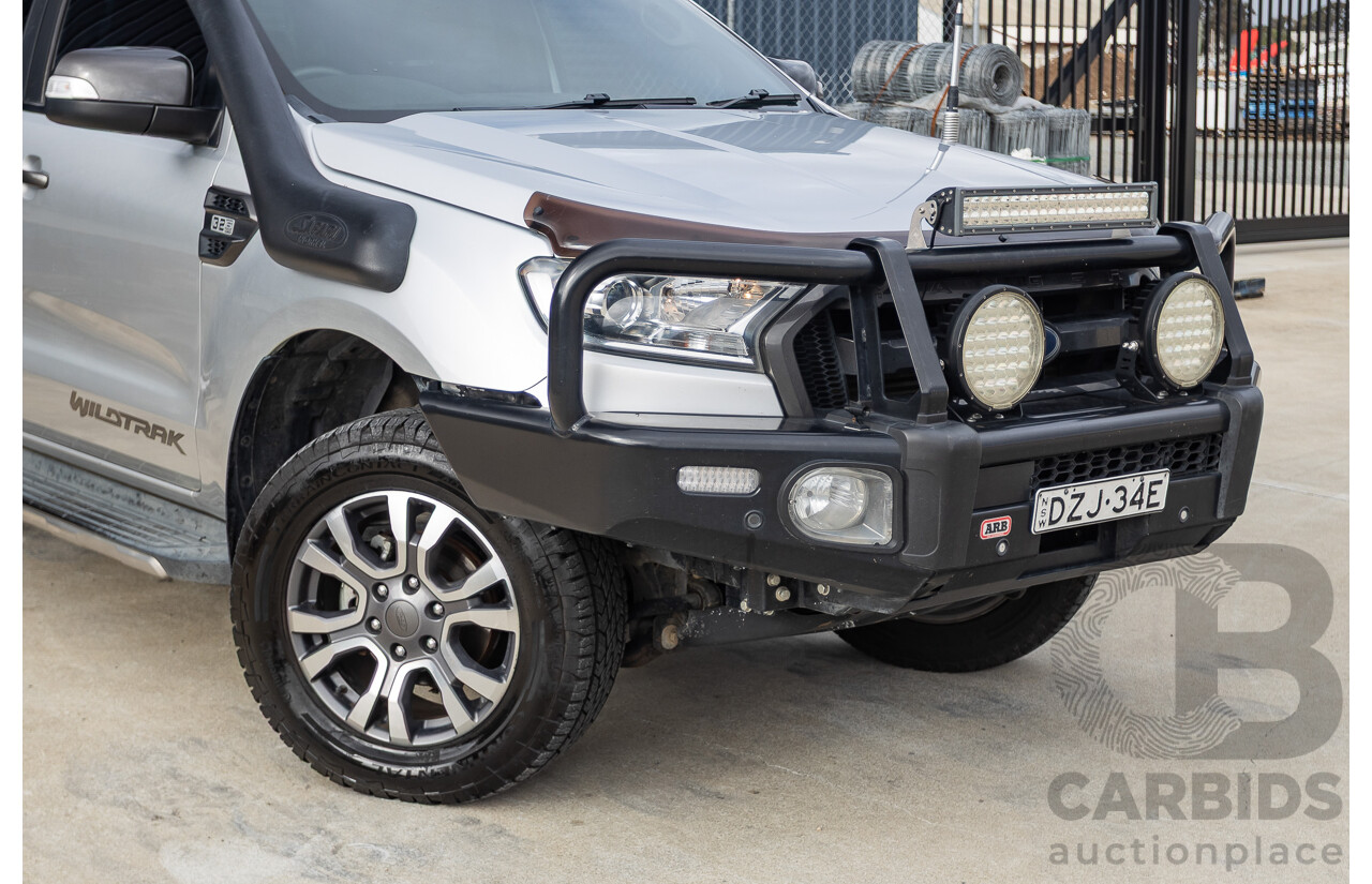 7/2017 Ford Ranger Wildtrak 3.2 (4x4) PX MKII MY17 Update Dual Cab P/Up Ingot Silver Metallic Turbo Diesel 3.2L