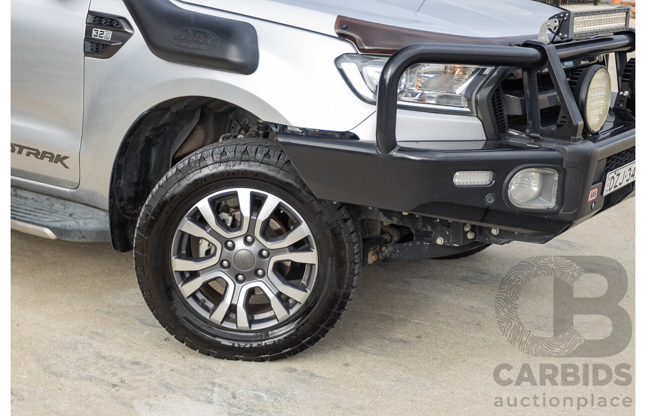 7/2017 Ford Ranger Wildtrak 3.2 (4x4) PX MKII MY17 Update Dual Cab P/Up Ingot Silver Metallic Turbo Diesel 3.2L