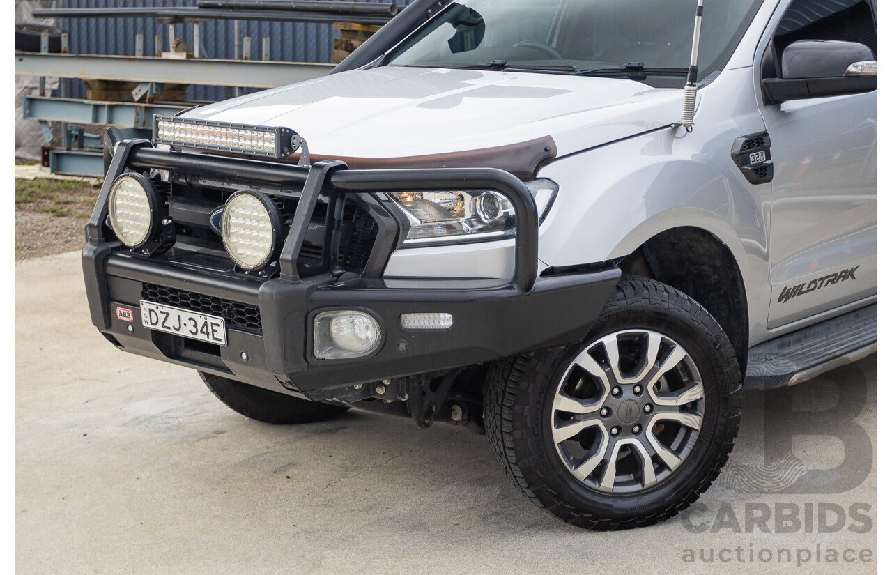 7/2017 Ford Ranger Wildtrak 3.2 (4x4) PX MKII MY17 Update Dual Cab P/Up Ingot Silver Metallic Turbo Diesel 3.2L