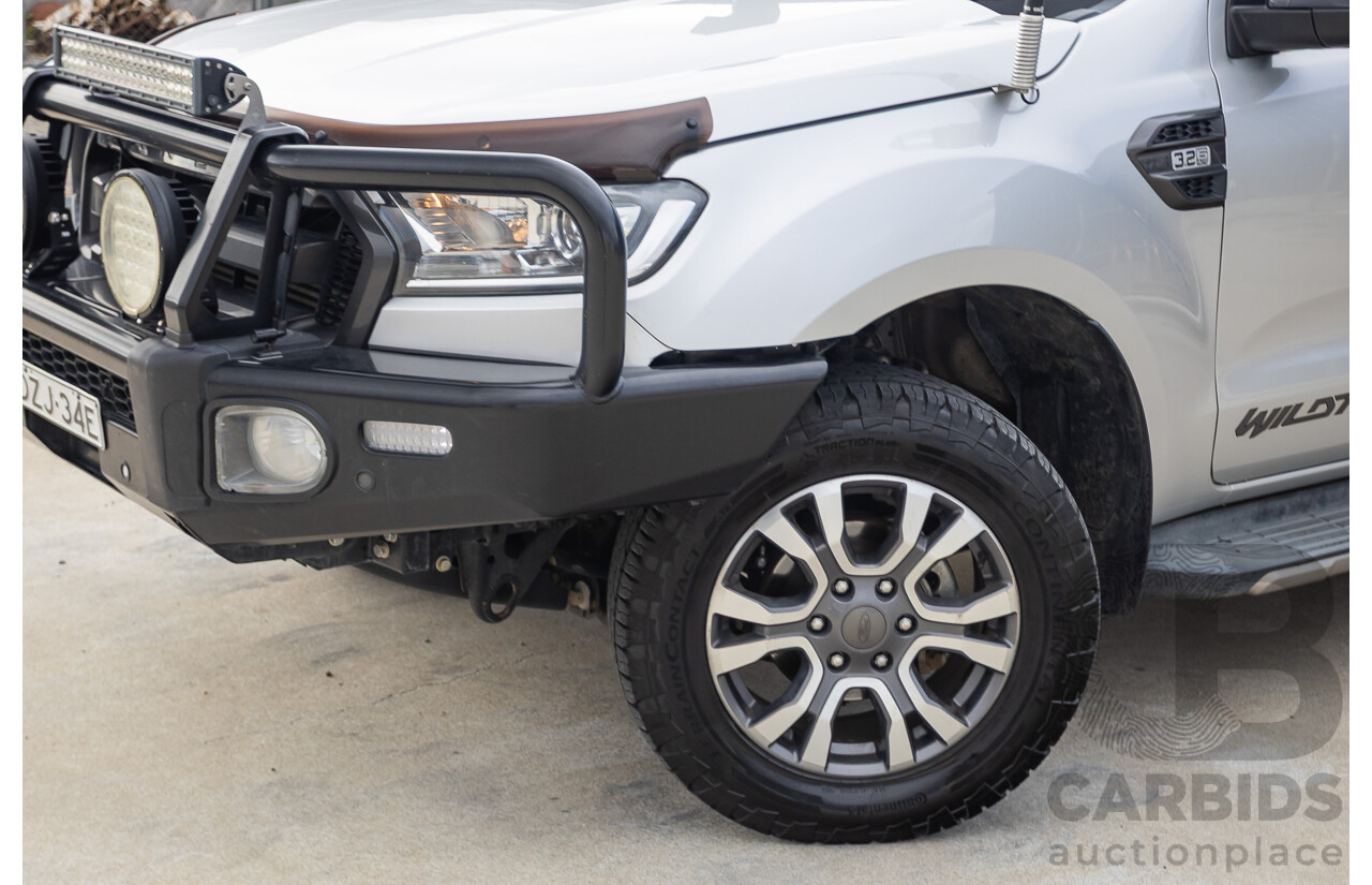 7/2017 Ford Ranger Wildtrak 3.2 (4x4) PX MKII MY17 Update Dual Cab P/Up Ingot Silver Metallic Turbo Diesel 3.2L