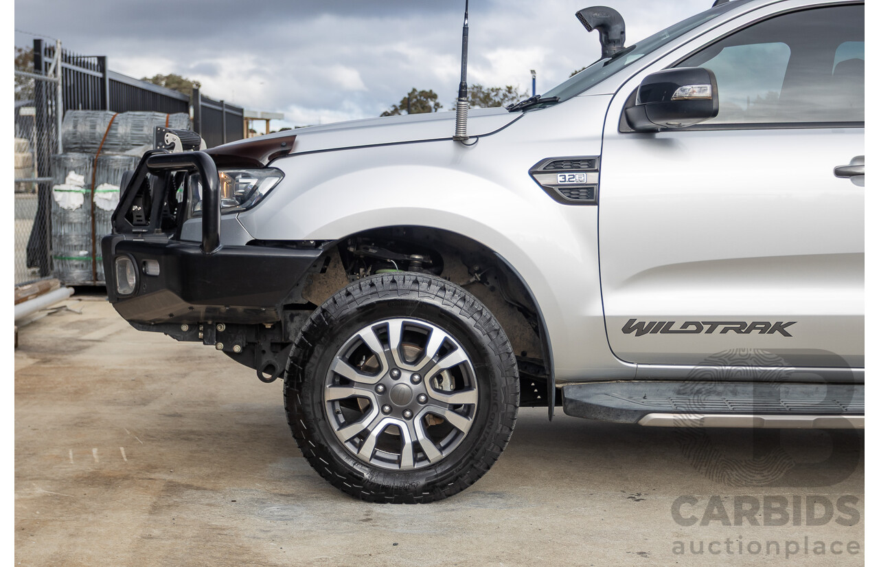 7/2017 Ford Ranger Wildtrak 3.2 (4x4) PX MKII MY17 Update Dual Cab P/Up Ingot Silver Metallic Turbo Diesel 3.2L