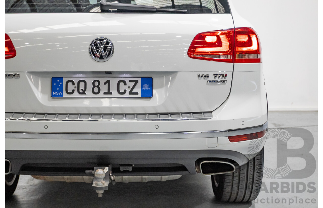 5/2016 Volkswagen Touareg V6 TDI (AWD) 7P MY16 4d Wagon Pure White Turbo Diesel V6 3.0L