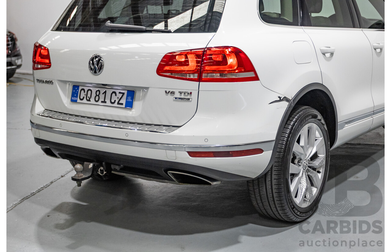 5/2016 Volkswagen Touareg V6 TDI (AWD) 7P MY16 4d Wagon Pure White Turbo Diesel V6 3.0L
