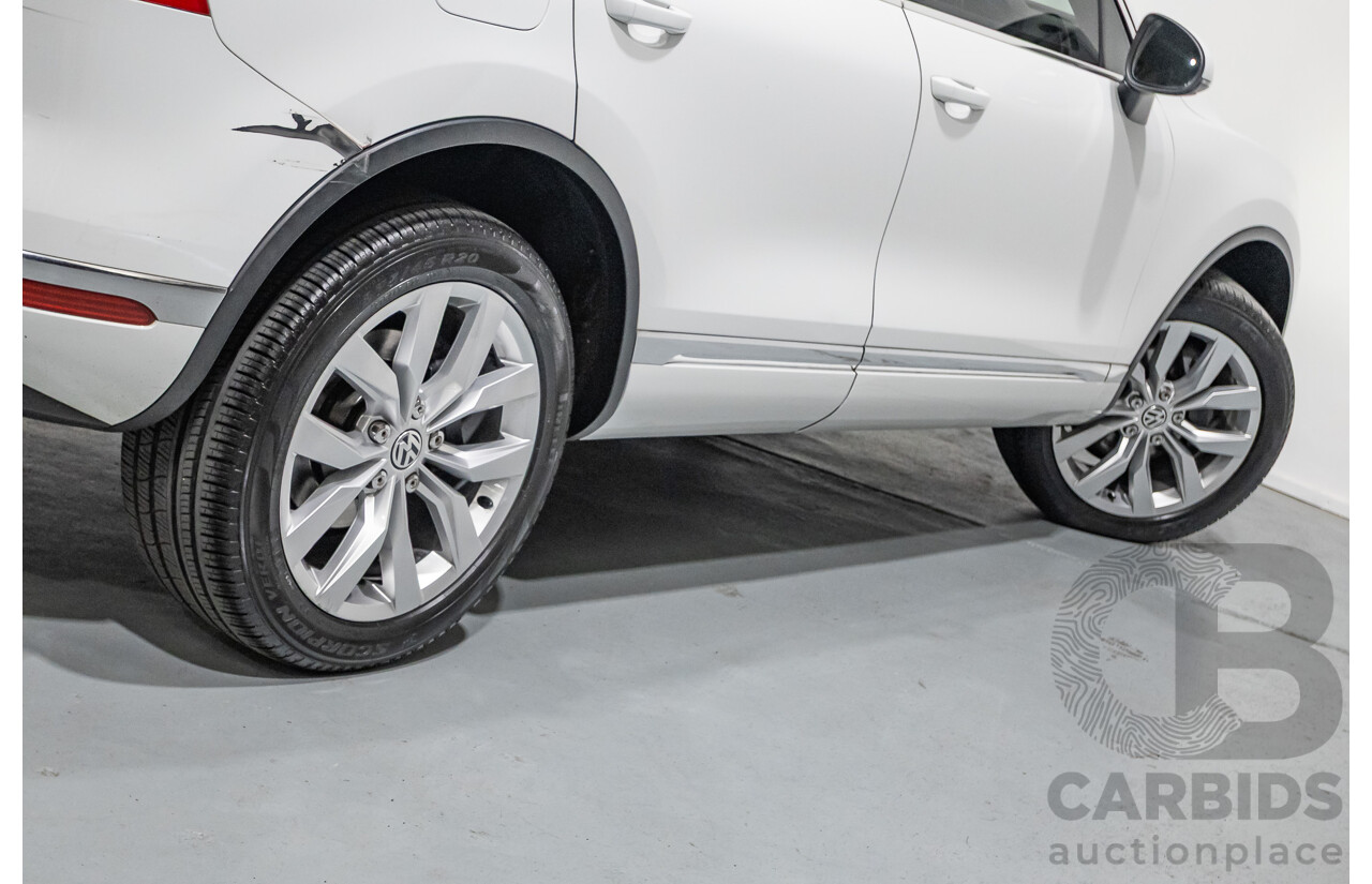 5/2016 Volkswagen Touareg V6 TDI (AWD) 7P MY16 4d Wagon Pure White Turbo Diesel V6 3.0L