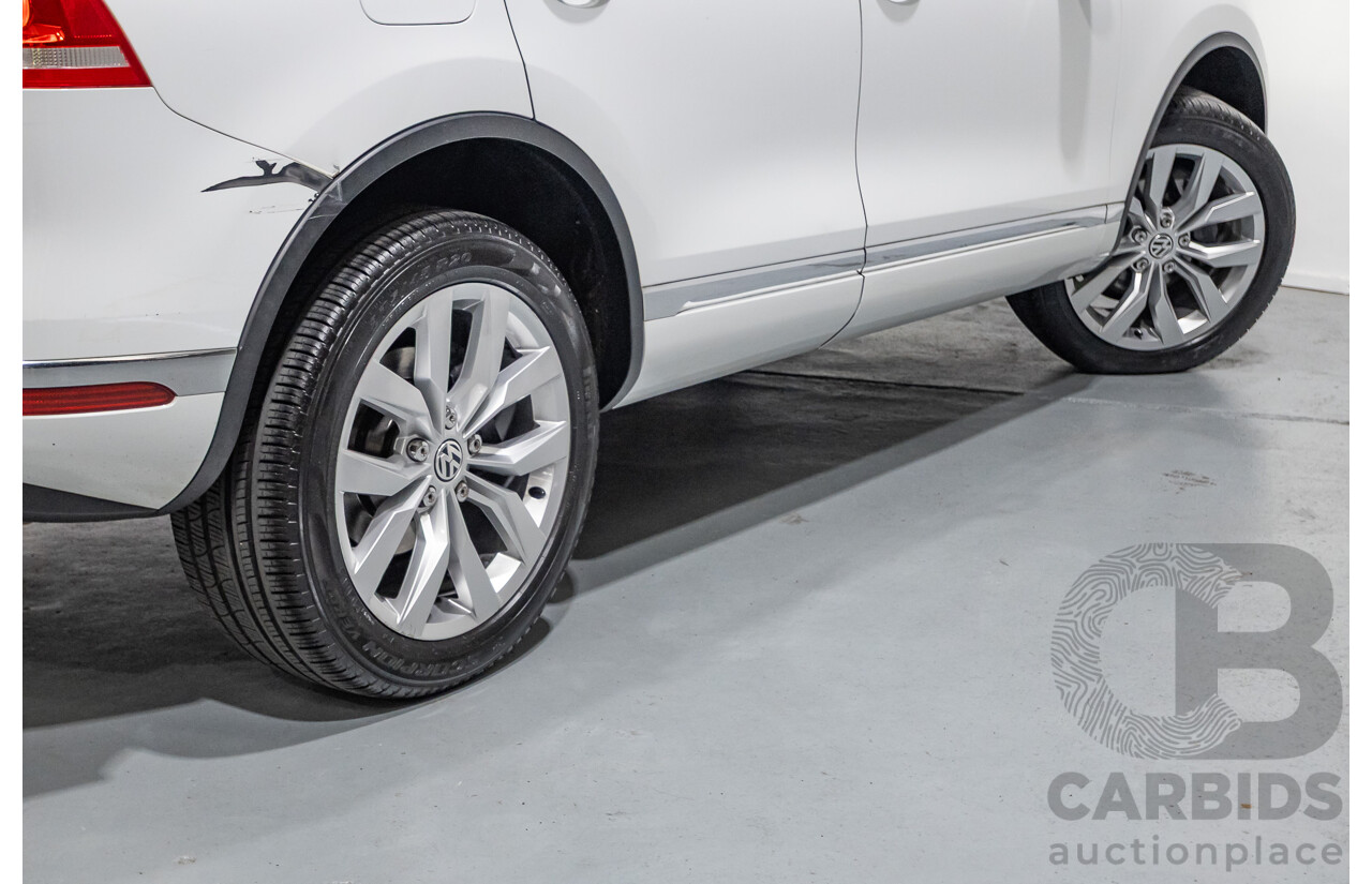 5/2016 Volkswagen Touareg V6 TDI (AWD) 7P MY16 4d Wagon Pure White Turbo Diesel V6 3.0L