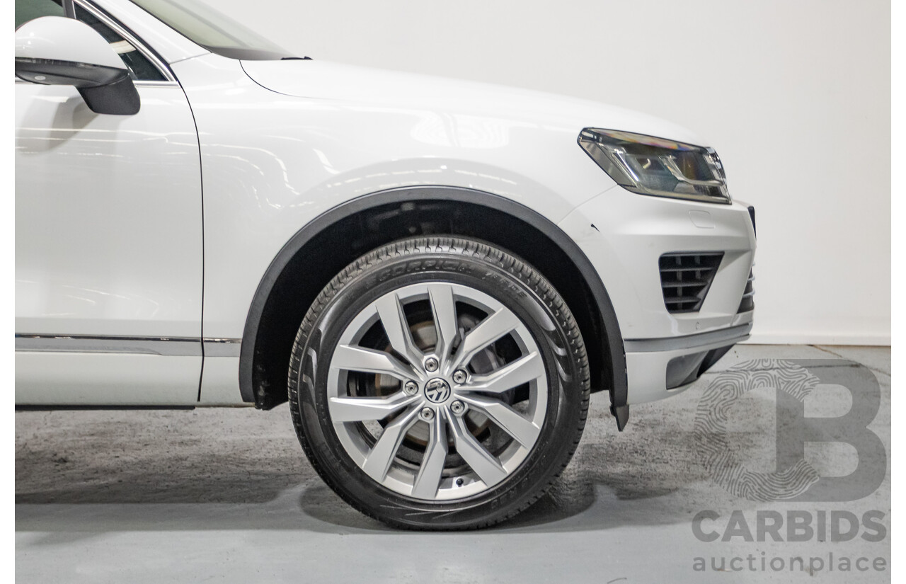 5/2016 Volkswagen Touareg V6 TDI (AWD) 7P MY16 4d Wagon Pure White Turbo Diesel V6 3.0L