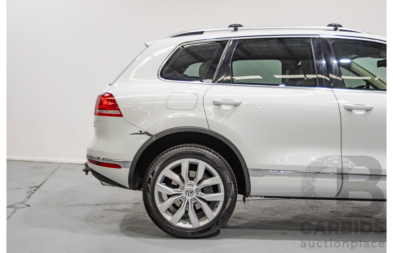 5/2016 Volkswagen Touareg V6 TDI (AWD) 7P MY16 4d Wagon Pure White Turbo Diesel V6 3.0L