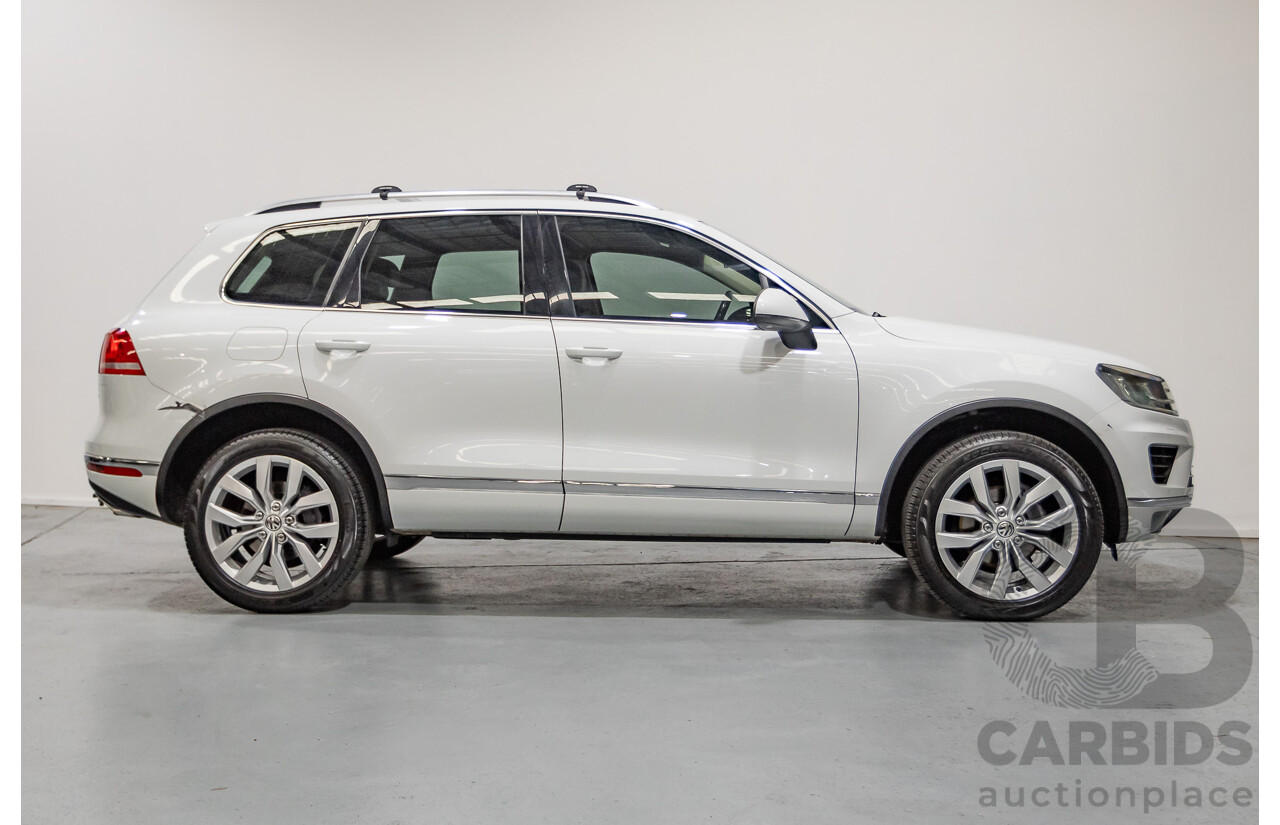 5/2016 Volkswagen Touareg V6 TDI (AWD) 7P MY16 4d Wagon Pure White Turbo Diesel V6 3.0L