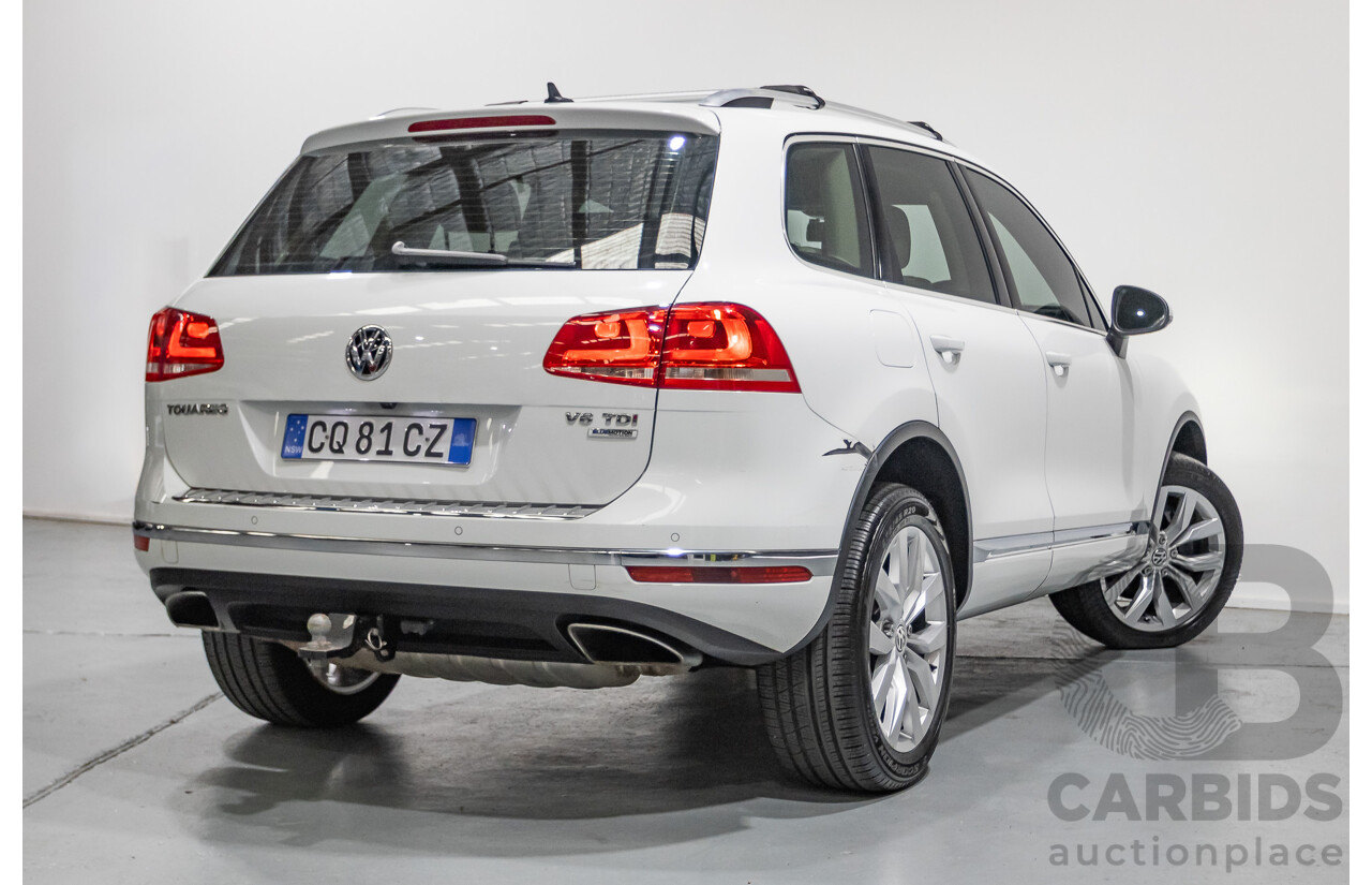 5/2016 Volkswagen Touareg V6 TDI (AWD) 7P MY16 4d Wagon Pure White Turbo Diesel V6 3.0L