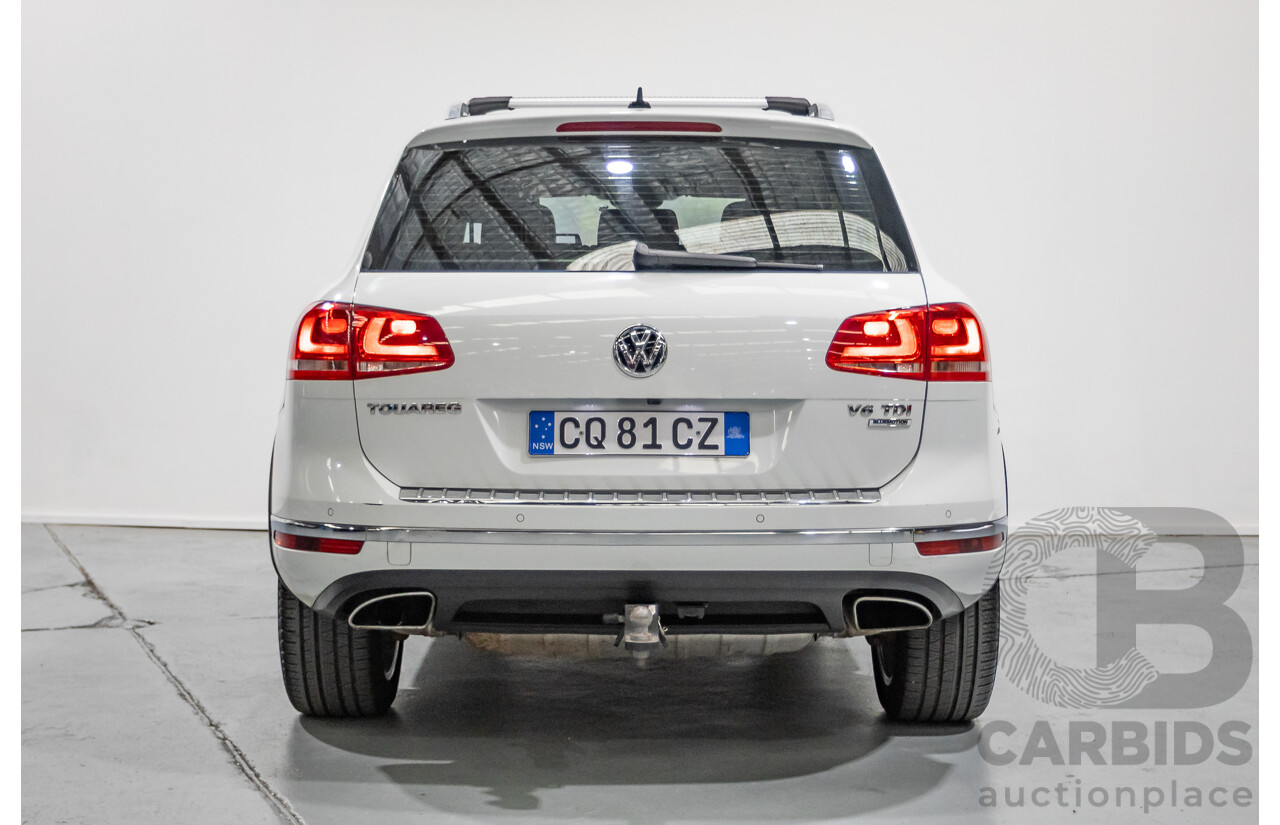 5/2016 Volkswagen Touareg V6 TDI (AWD) 7P MY16 4d Wagon Pure White Turbo Diesel V6 3.0L