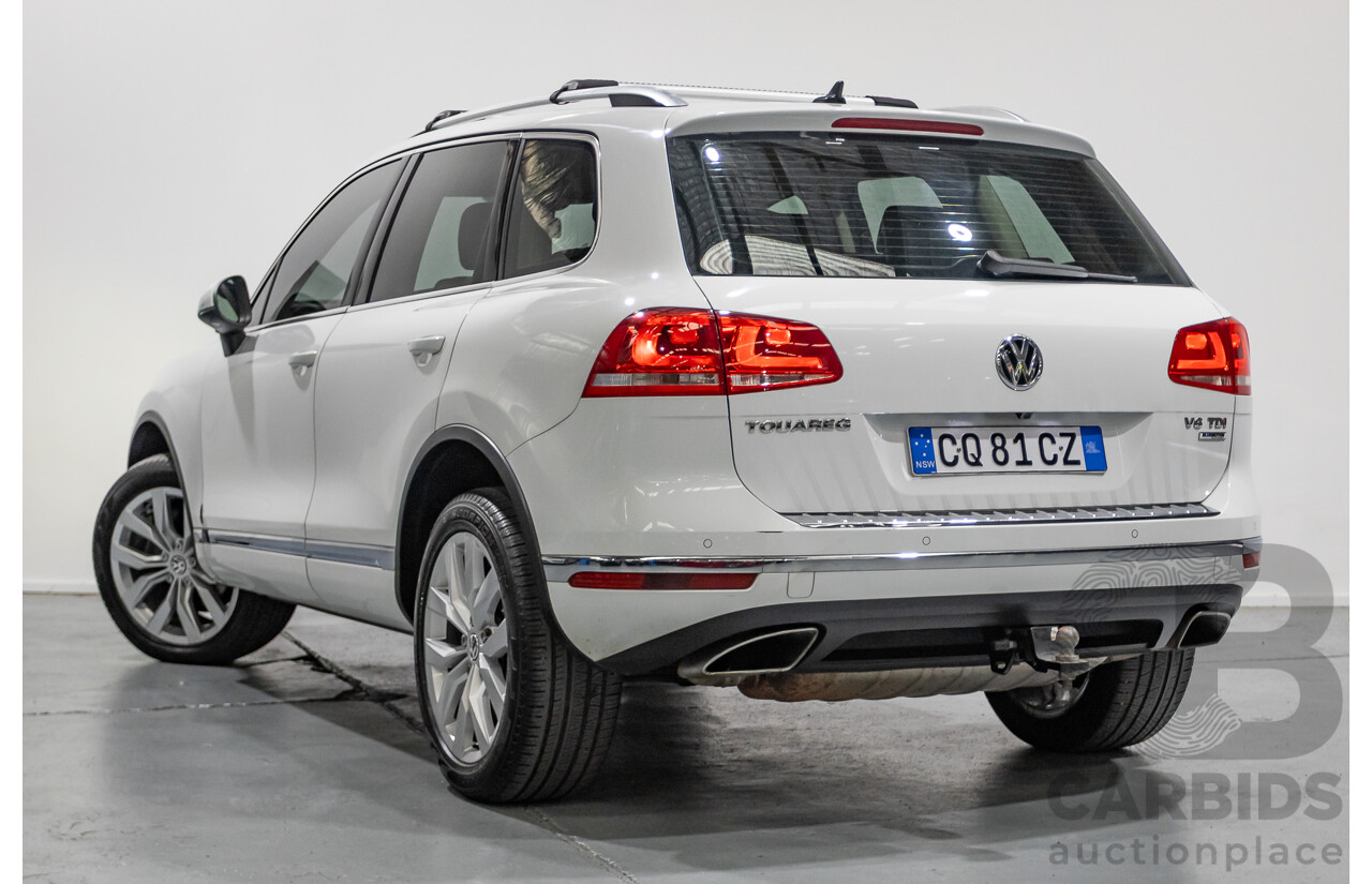 5/2016 Volkswagen Touareg V6 TDI (AWD) 7P MY16 4d Wagon Pure White Turbo Diesel V6 3.0L