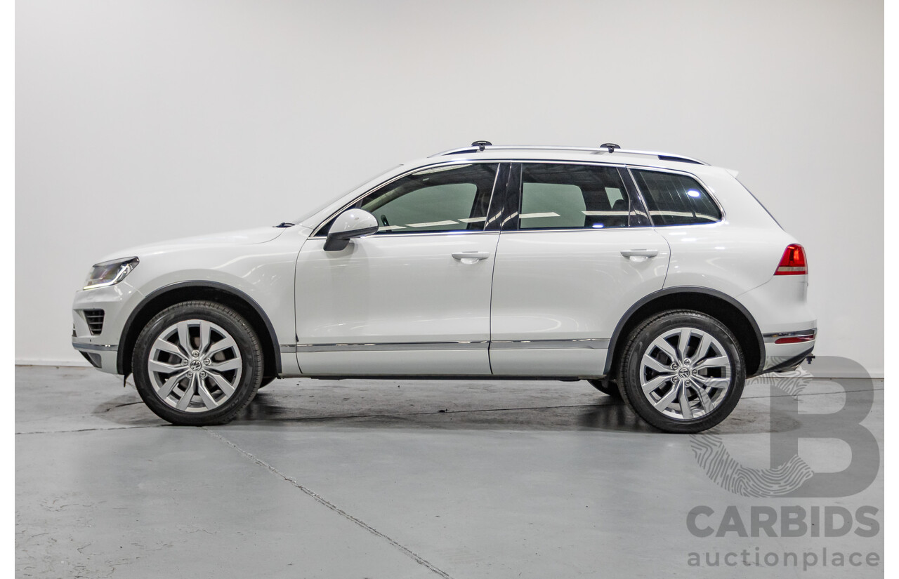 5/2016 Volkswagen Touareg V6 TDI (AWD) 7P MY16 4d Wagon Pure White Turbo Diesel V6 3.0L