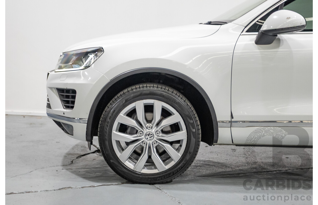 5/2016 Volkswagen Touareg V6 TDI (AWD) 7P MY16 4d Wagon Pure White Turbo Diesel V6 3.0L