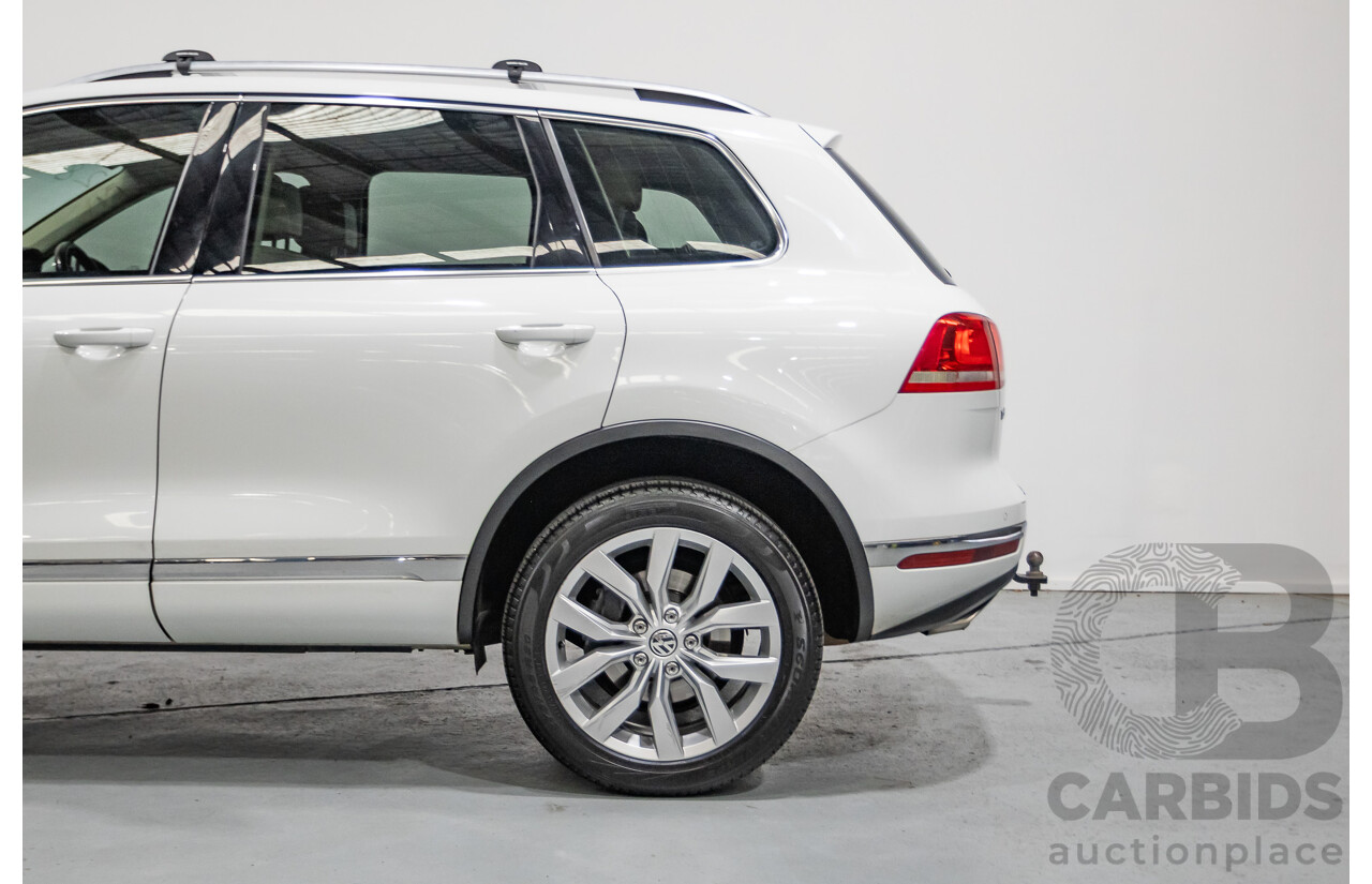 5/2016 Volkswagen Touareg V6 TDI (AWD) 7P MY16 4d Wagon Pure White Turbo Diesel V6 3.0L