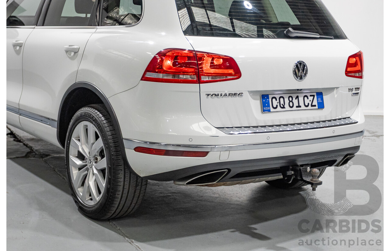 5/2016 Volkswagen Touareg V6 TDI (AWD) 7P MY16 4d Wagon Pure White Turbo Diesel V6 3.0L