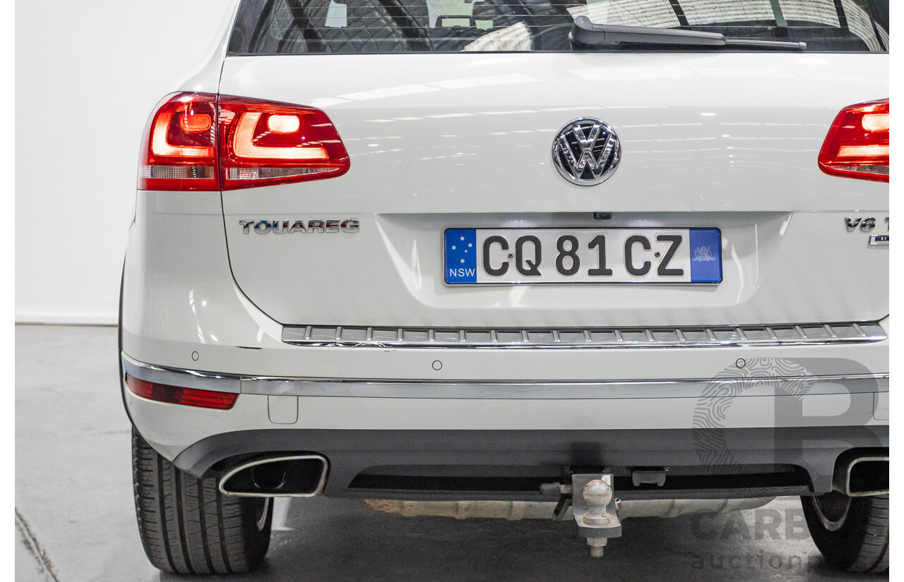5/2016 Volkswagen Touareg V6 TDI (AWD) 7P MY16 4d Wagon Pure White Turbo Diesel V6 3.0L