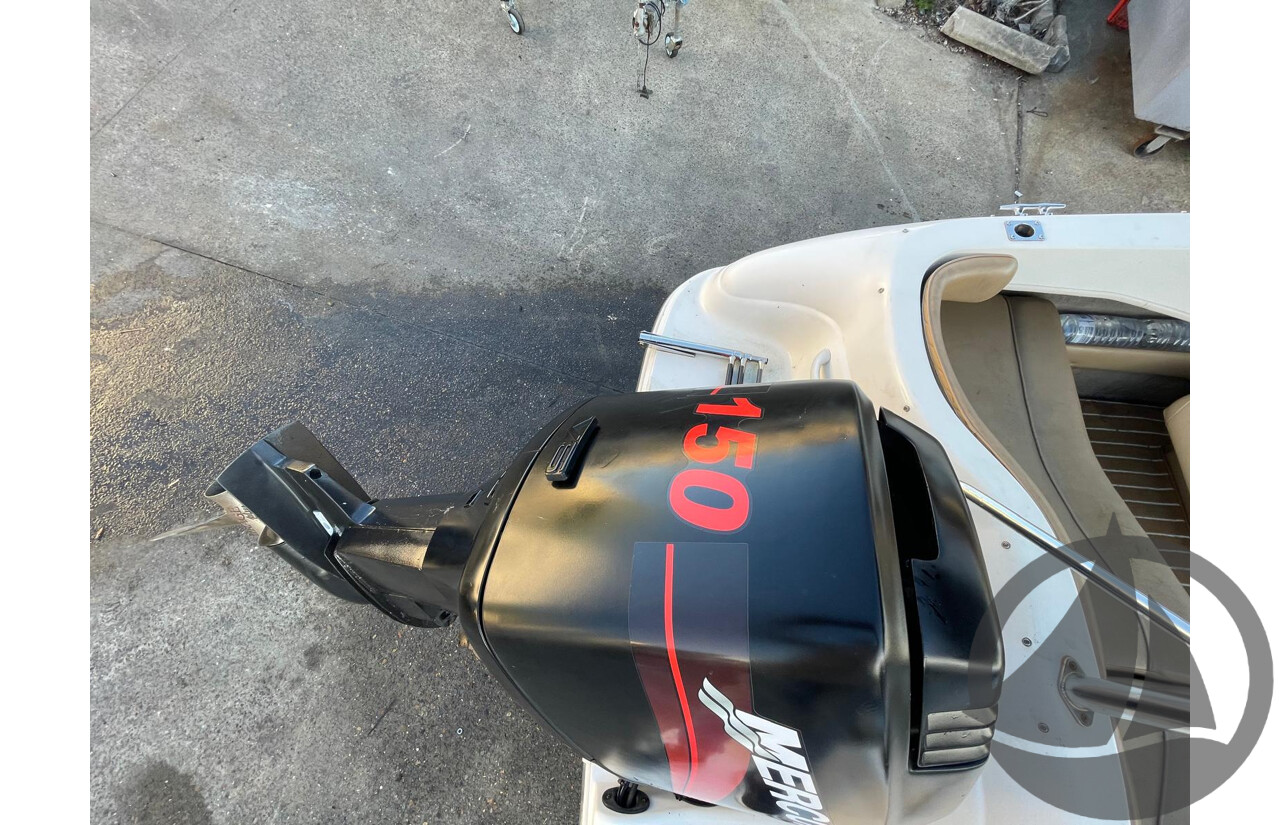 NO RESERVE - 2007 Searay 180 Bowrider, 150HP Mercury Outboard