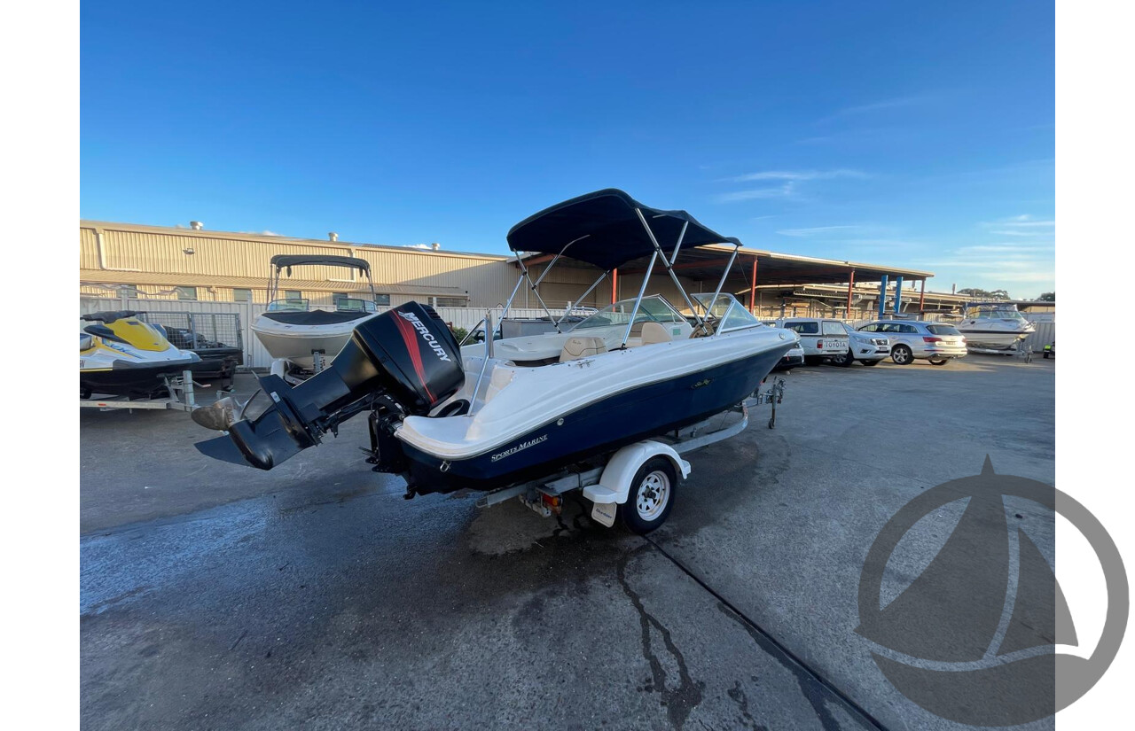 NO RESERVE - 2007 Searay 180 Bowrider, 150HP Mercury Outboard