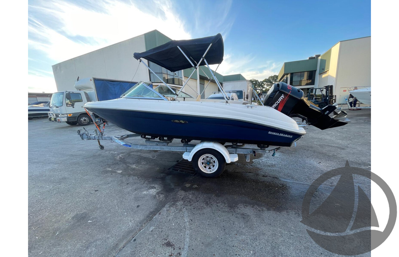 NO RESERVE - 2007 Searay 180 Bowrider, 150HP Mercury Outboard