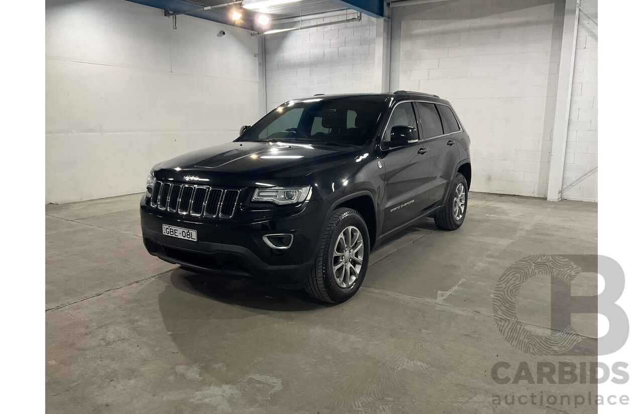 02/2015 Jeep Grand Cherokee LAREDO (4x4) 4x4 WK MY15 4D Wagon Black 3.0L