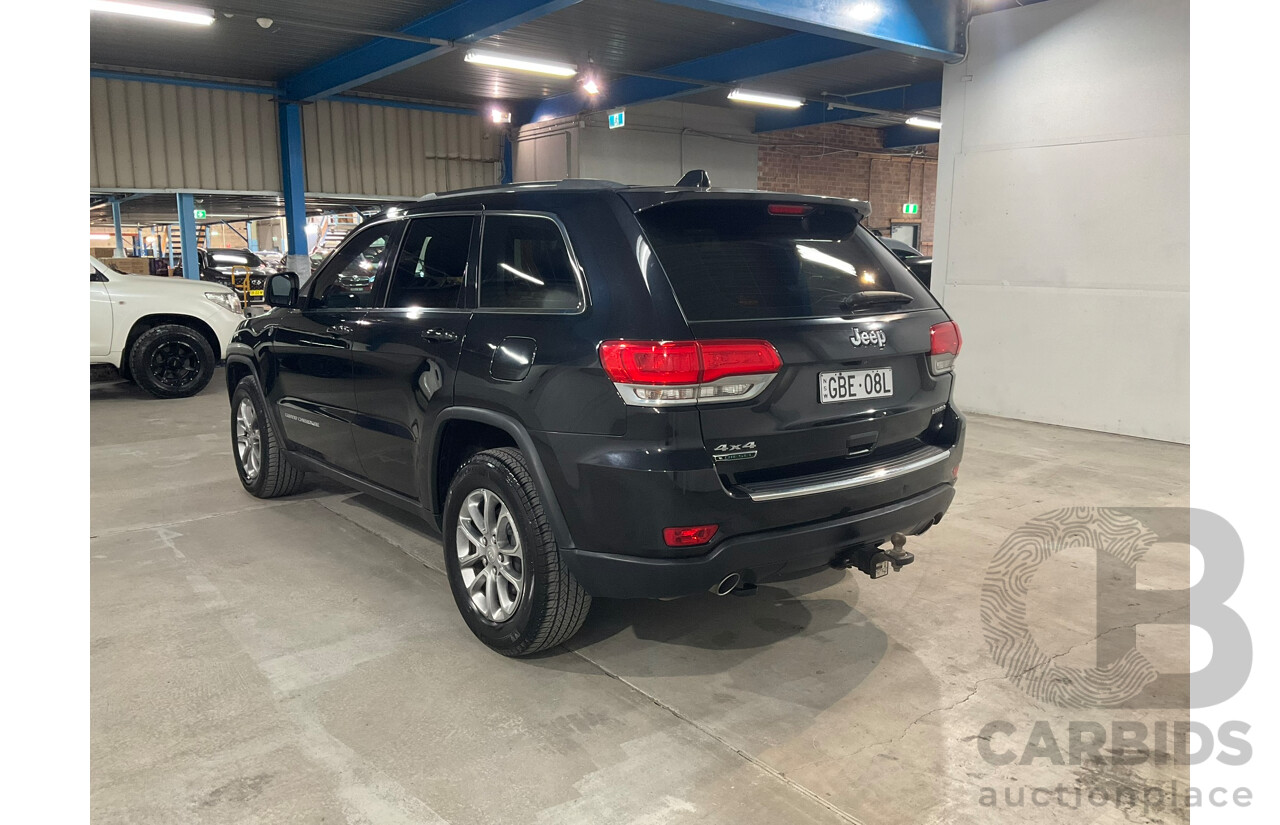 02/2015 Jeep Grand Cherokee LAREDO (4x4) 4x4 WK MY15 4D Wagon Black 3.0L
