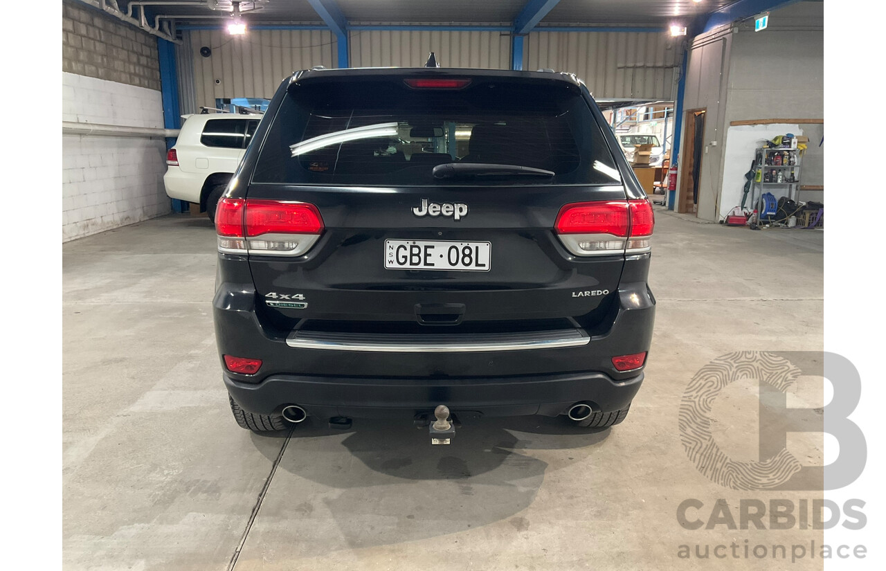 02/2015 Jeep Grand Cherokee LAREDO (4x4) 4x4 WK MY15 4D Wagon Black 3.0L