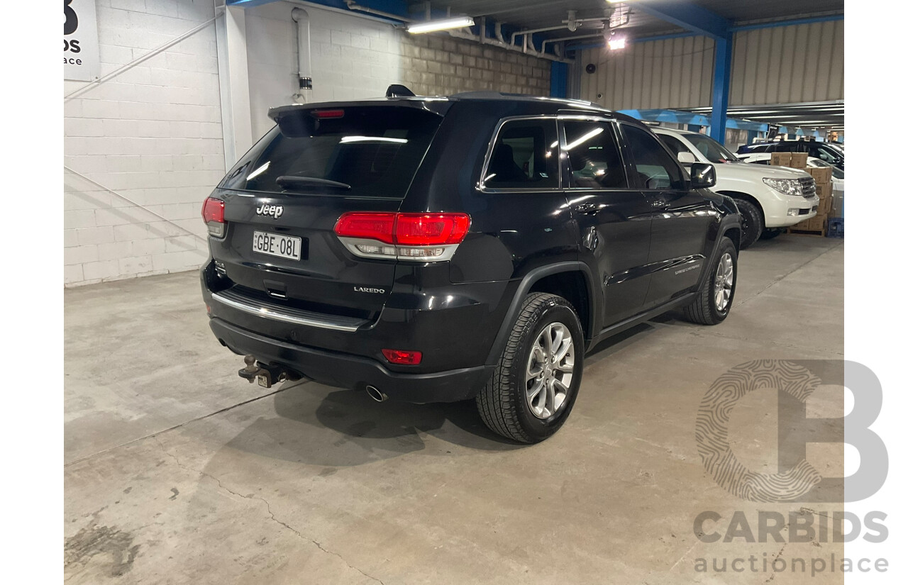 02/2015 Jeep Grand Cherokee LAREDO (4x4) 4x4 WK MY15 4D Wagon Black 3.0L