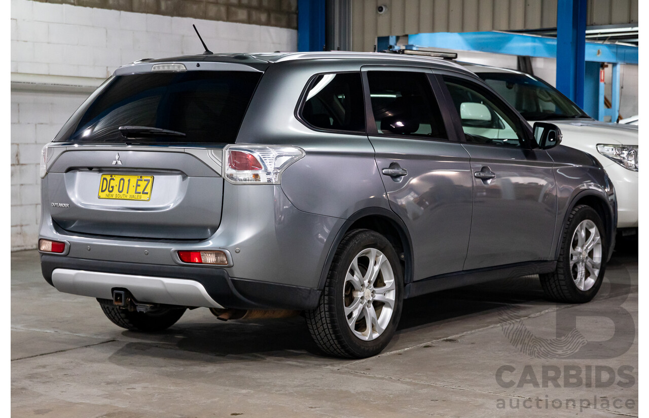 06/2014 Mitsubishi Outlander LS (4x2) FWD ZJ MY14.5 4D Wagon Grey 2.0L