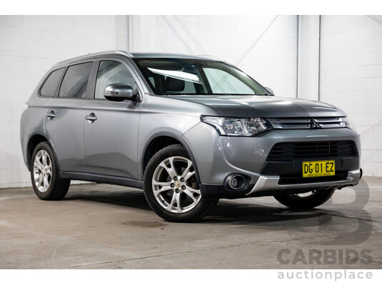 06/2014 Mitsubishi Outlander LS (4x2) FWD ZJ MY14.5 4D Wagon Grey 2.0L