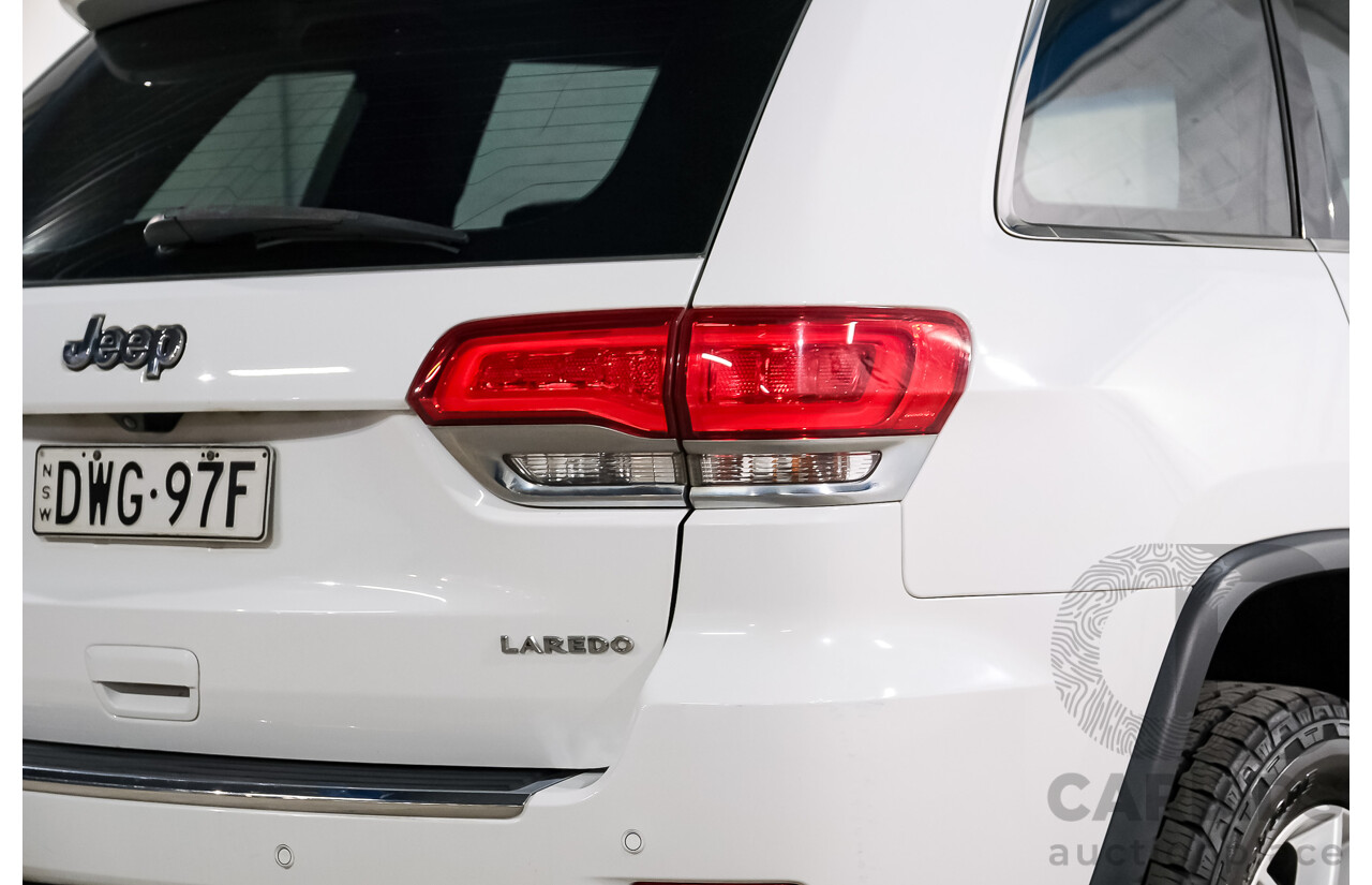 01/2018 Jeep Grand Cherokee LAREDO 4x4 WK MY17 4D Wagon White 3.0L