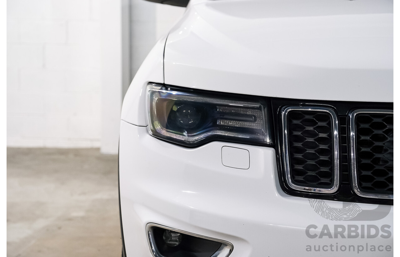 01/2018 Jeep Grand Cherokee LAREDO 4x4 WK MY17 4D Wagon White 3.0L