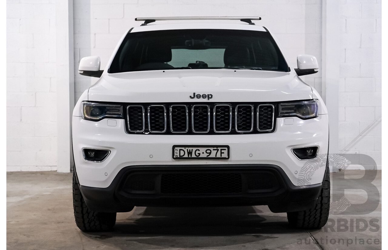 01/2018 Jeep Grand Cherokee LAREDO 4x4 WK MY17 4D Wagon White 3.0L