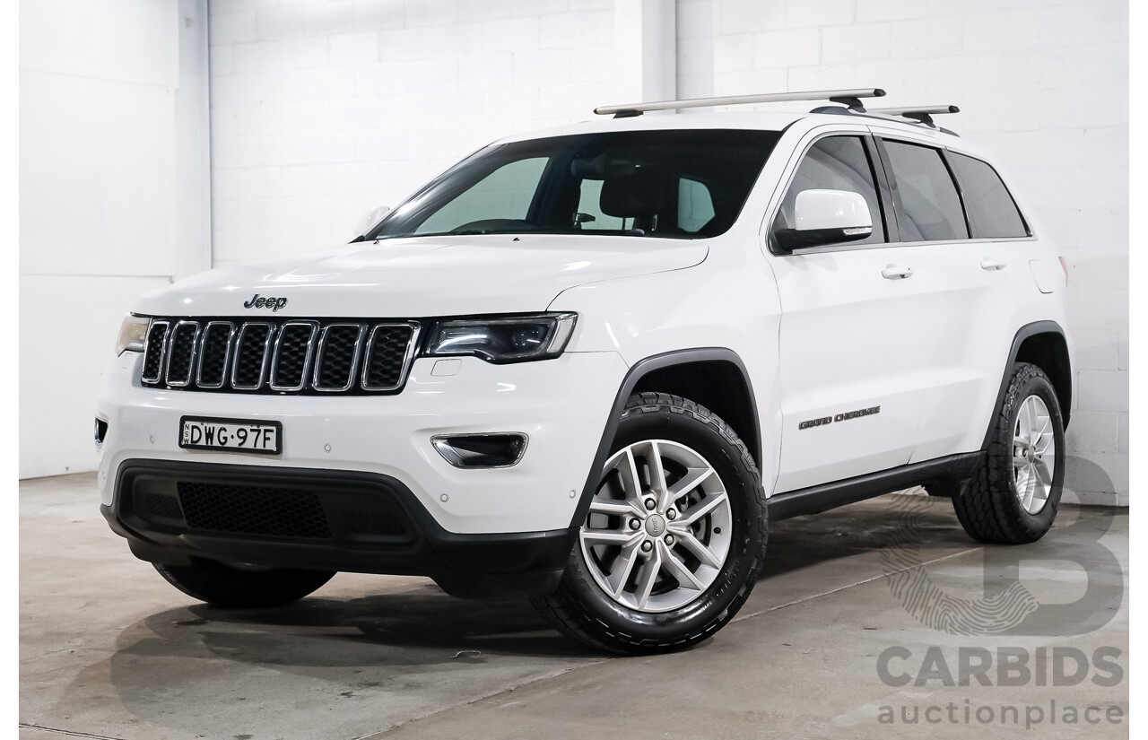 01/2018 Jeep Grand Cherokee LAREDO 4x4 WK MY17 4D Wagon White 3.0L