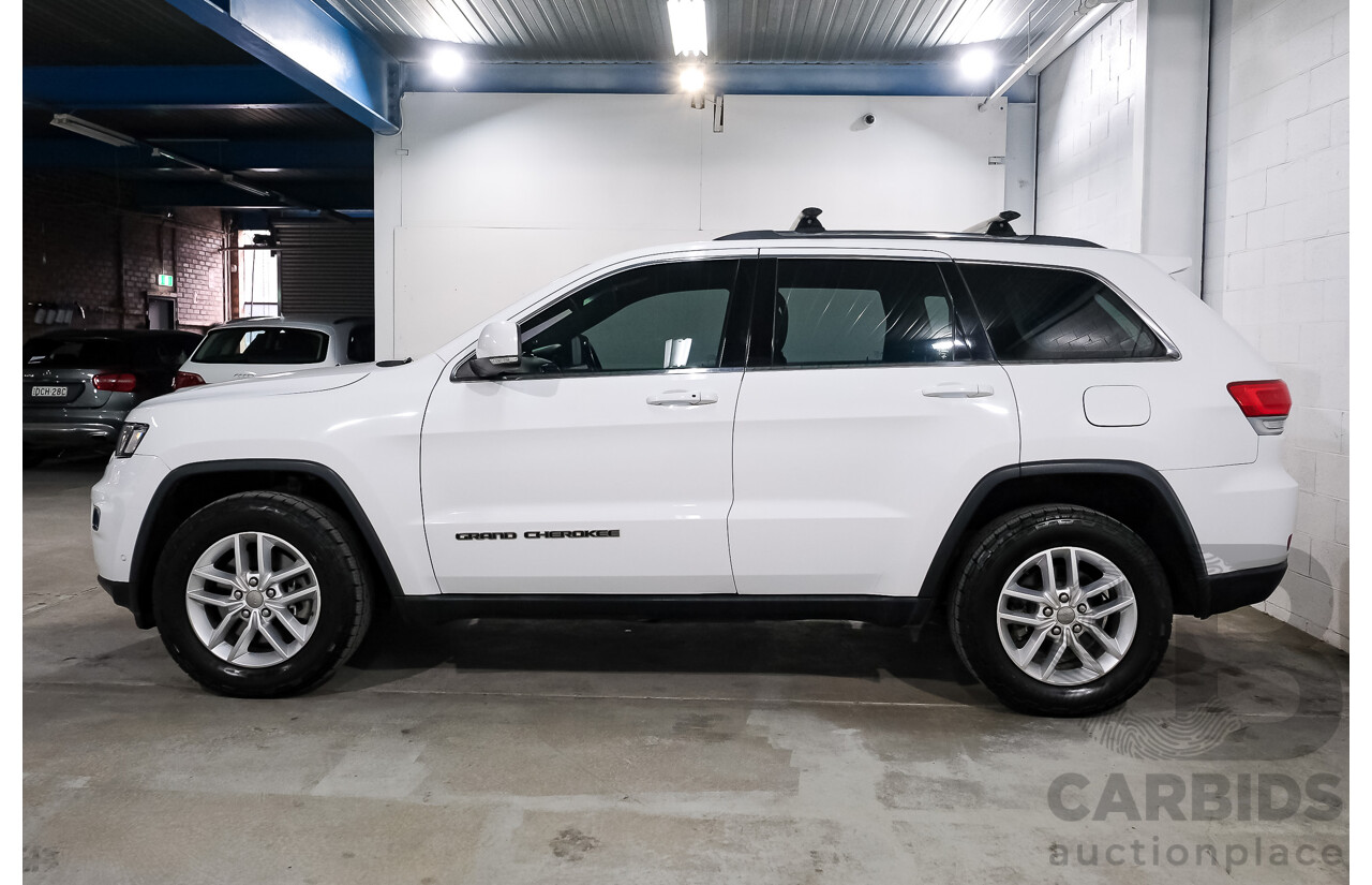 01/2018 Jeep Grand Cherokee LAREDO 4x4 WK MY17 4D Wagon White 3.0L