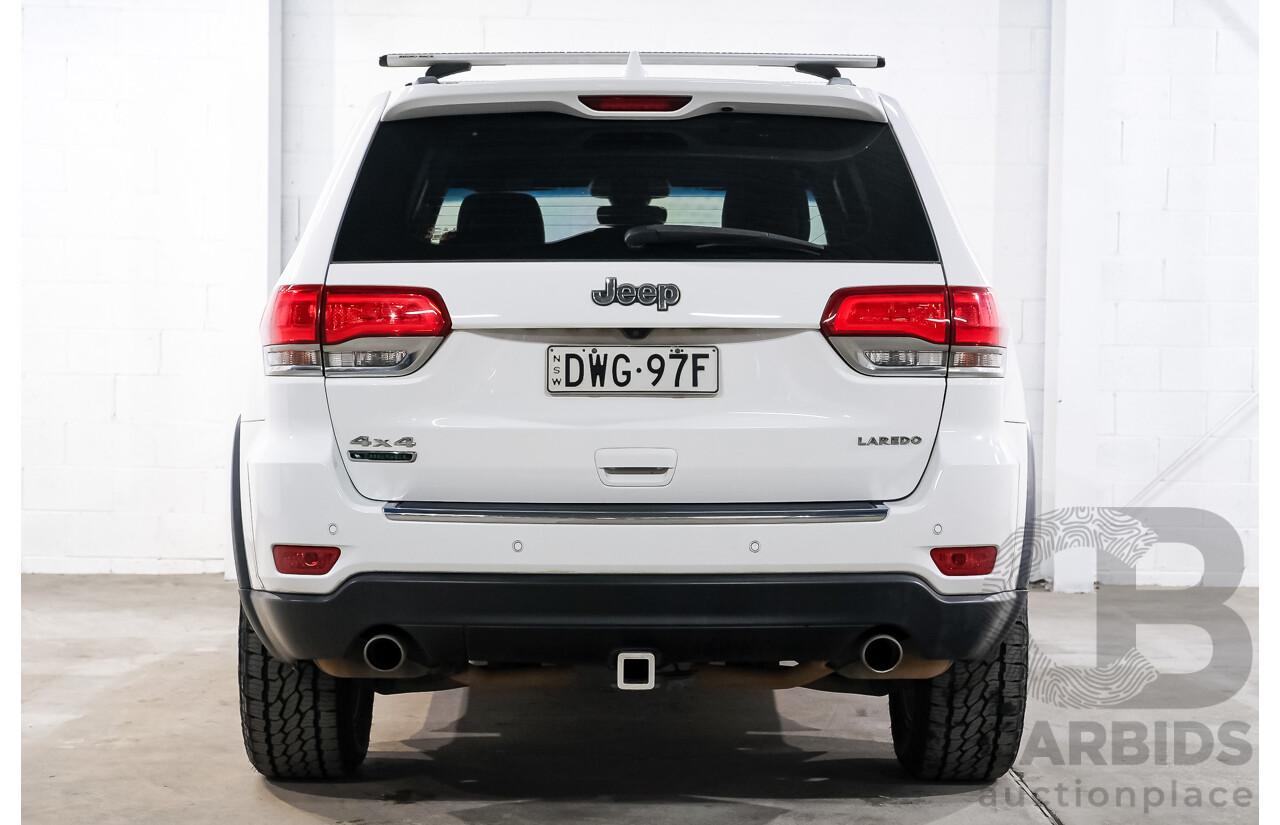 01/2018 Jeep Grand Cherokee LAREDO 4x4 WK MY17 4D Wagon White 3.0L