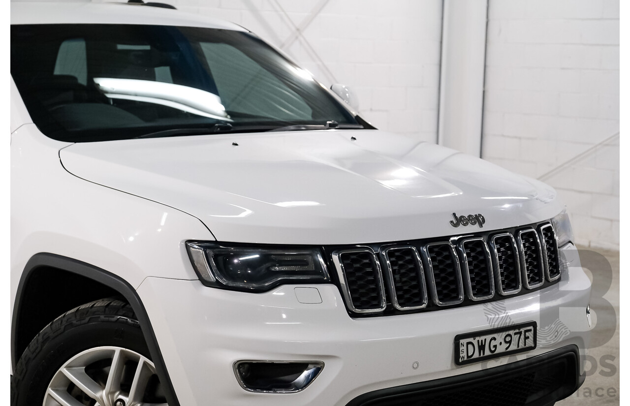 01/2018 Jeep Grand Cherokee LAREDO 4x4 WK MY17 4D Wagon White 3.0L